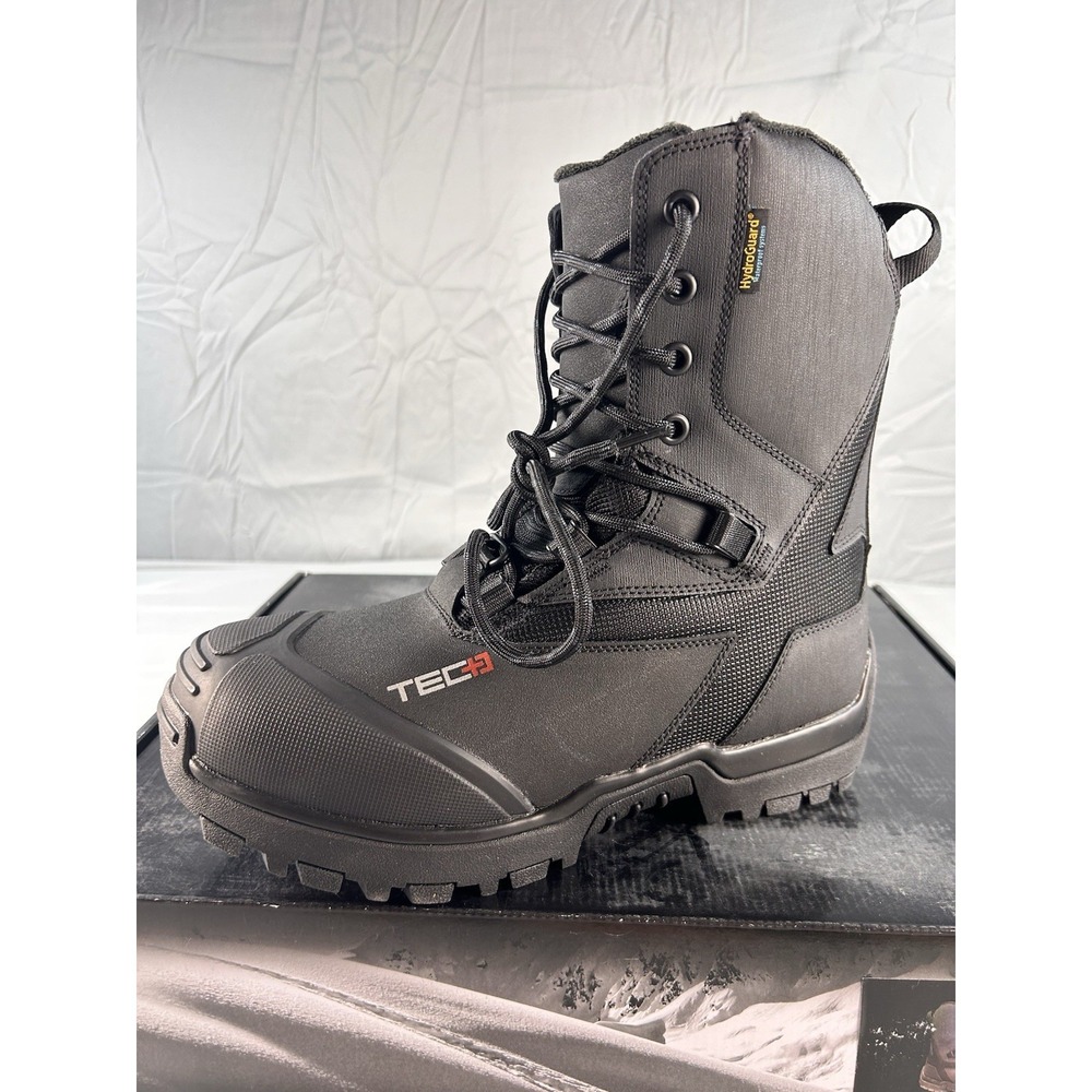 Ski-Doo TEC+ Snowmobile Boots Size 8 Black Primaloft‎ HydroGuard Waterproof NEW